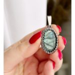 Labradorit fazettált zöld