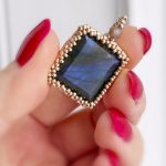 Labradorit fazettált